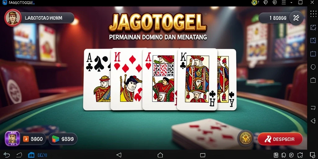Screenshot utama JAGOTOGEL menampilkan gameplay domino yang mengasyikkan.
