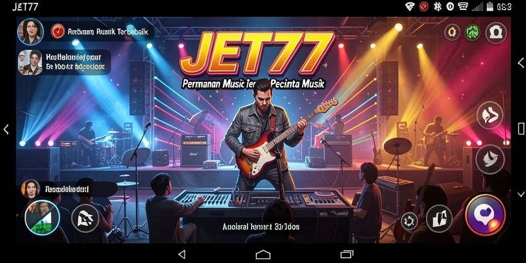 Tampilan gameplay JET77 yang menarik dan menantang.