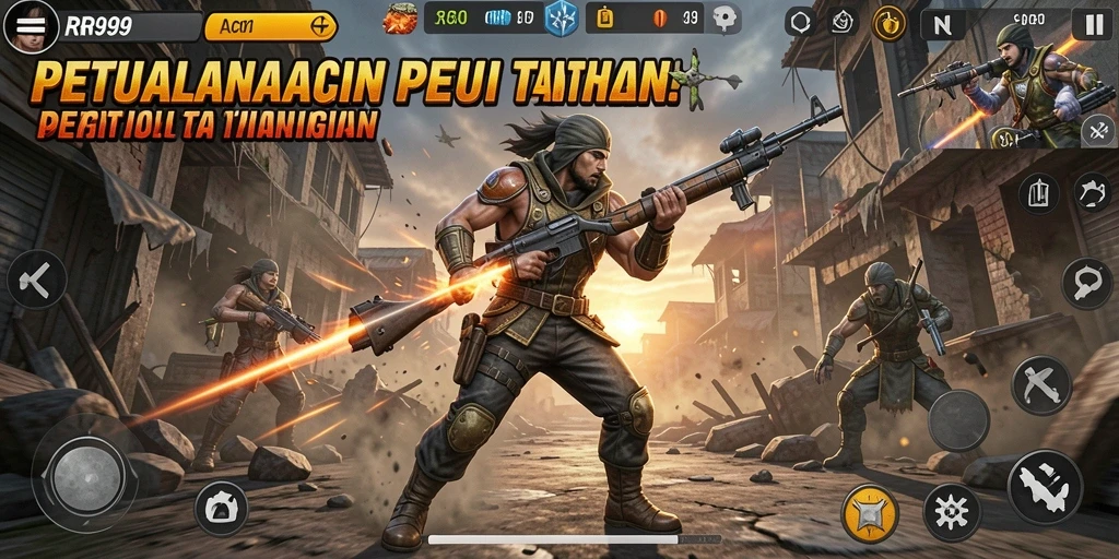 Tampilan utama gameplay RR999 yang menegangkan dan penuh aksi.
