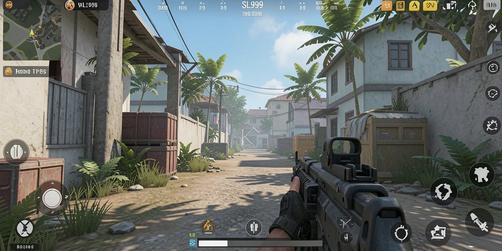 Tampilan gameplay SL999 yang intens dan mendebarkan.
