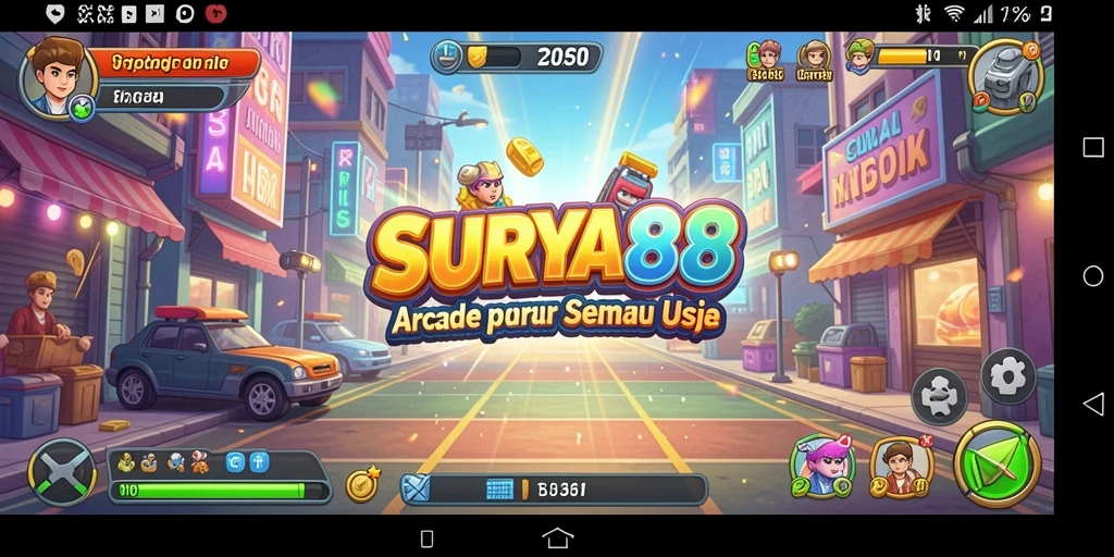Tampilan gameplay SURYA88 yang menegangkan dan menyenangkan.